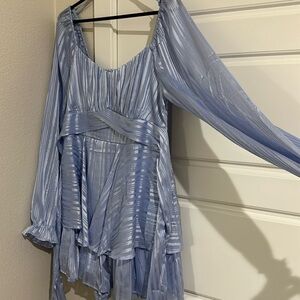 Light blue cute peasant dress size L